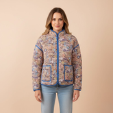 The Elowen Floral Quilted Jacket by Neesala Luxe