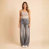 The Emilia High-Waisted Wide-Leg Jeans by Neesala Luxe