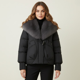 The Big-Fur Collar Parka by Neesala Luxe