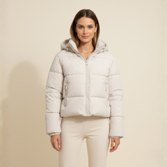 The Kaia Short Puffer Jacket by Neesala Luxe