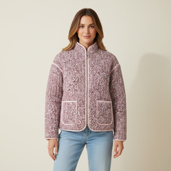 The Elowen Floral Quilted Jacket by Neesala Luxe