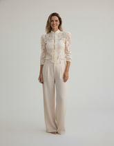 The Celeste Hollow-Out Detail Shirt by Neesala Luxe