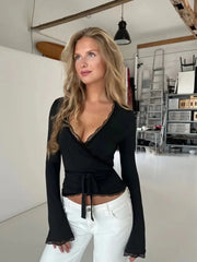 The Chloe lace crop top by Neesala Luxe