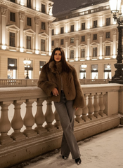 The Lily faux fur coat by Neesala Luxe