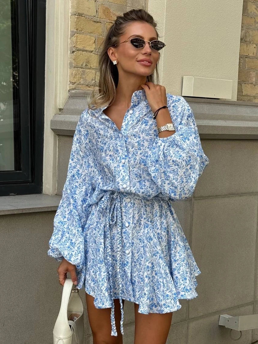 The Selia Pleated Mini Dress by Neesala Luxe