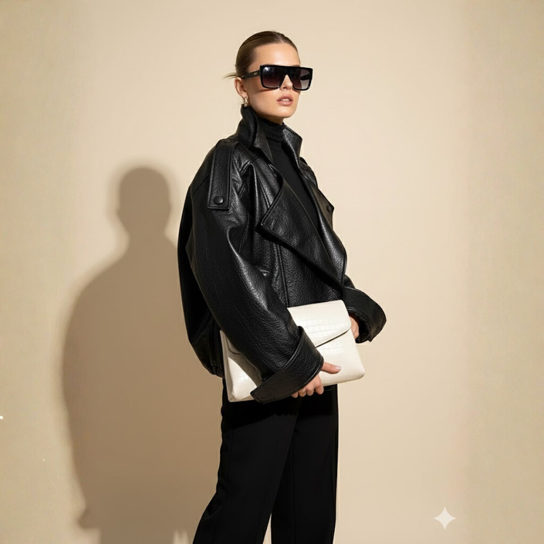 The Renata Leather Jacket by Neesala Luxe