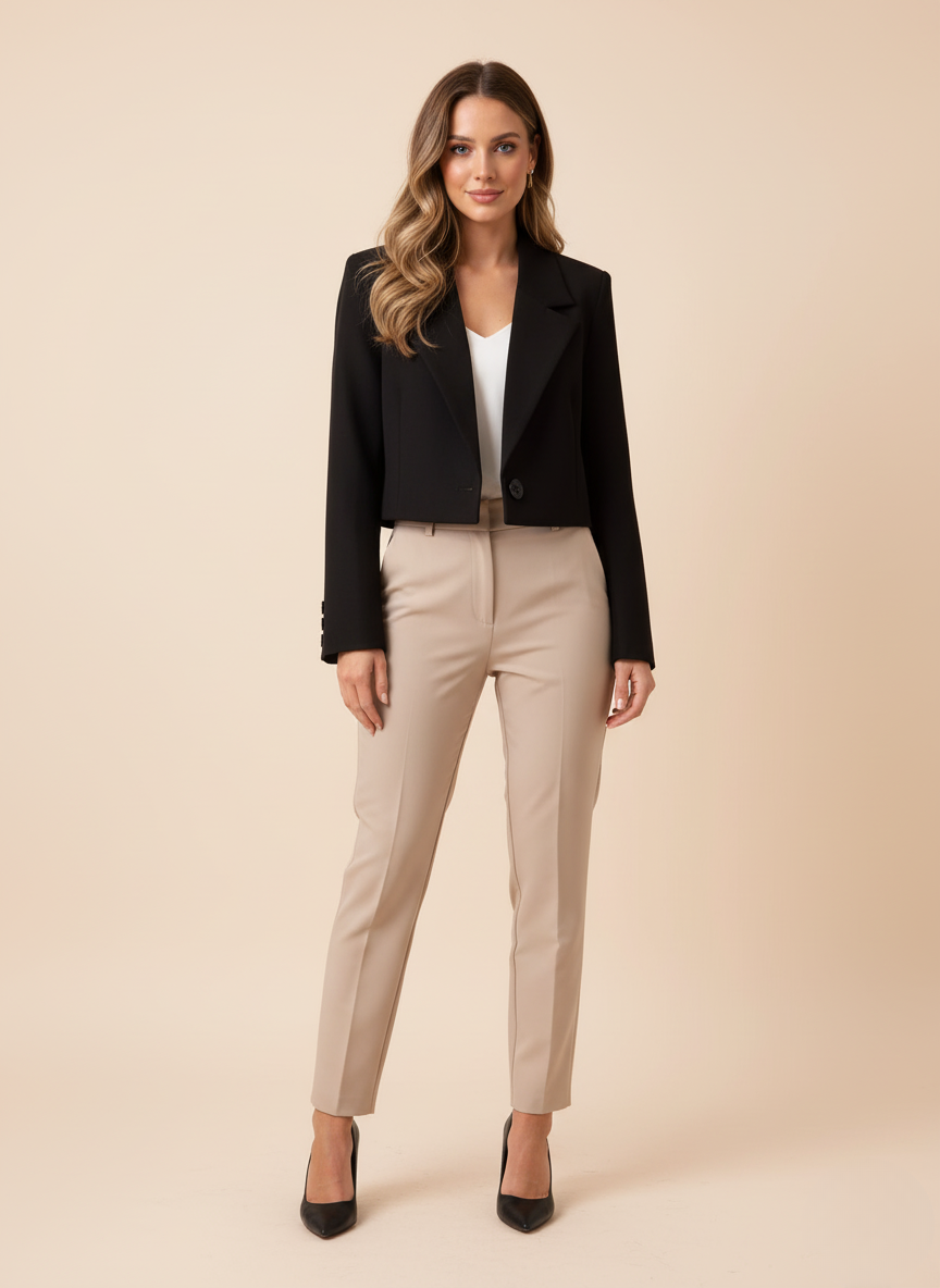 The Aria Cropped Blazer by Neesala Luxe
