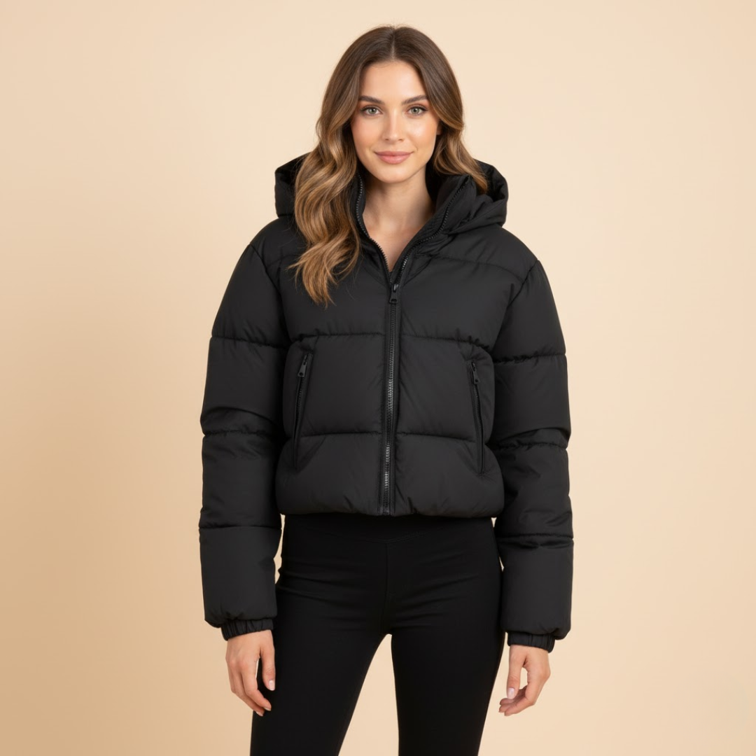 The Kaia Short Puffer Jacket by Neesala Luxe