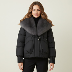 The Big-Fur Collar Parka by Neesala Luxe