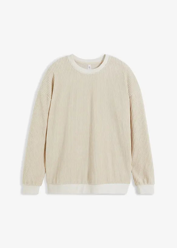 gerippter Pullover