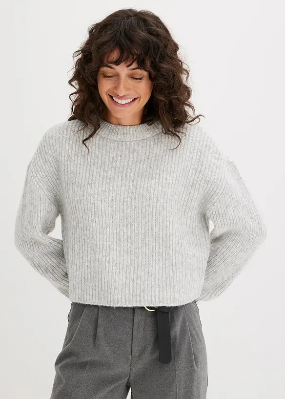 gerippter Pullover