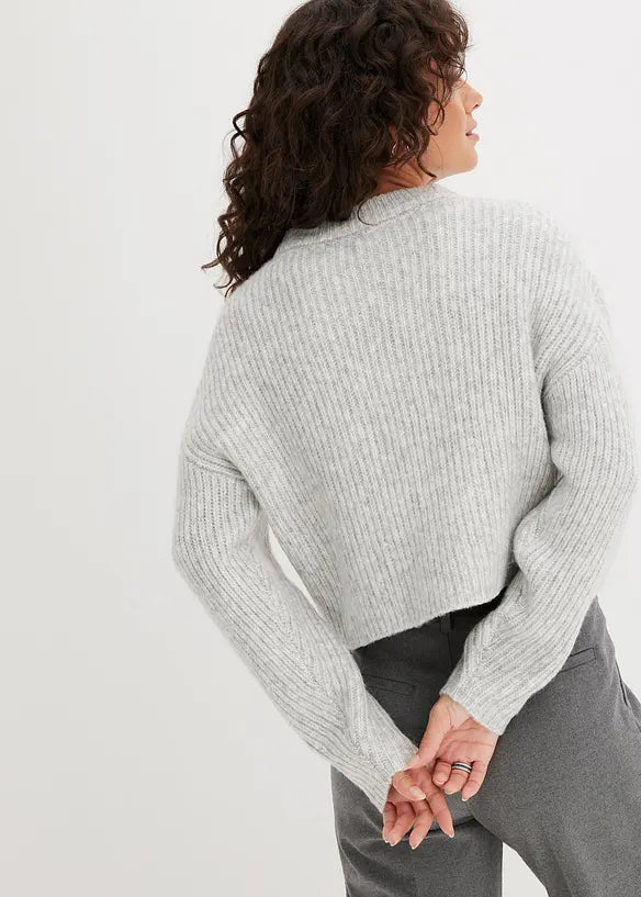 gerippter Pullover