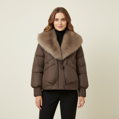 The Big-Fur Collar Parka by Neesala Luxe
