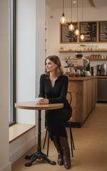 The Marise Knitted Polo Dress by Neesala Luxe