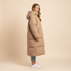 The Lena Long Puffer Coat by Neesala Luxe