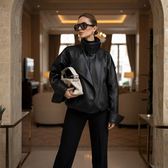 The Renata Leather Jacket by Neesala Luxe