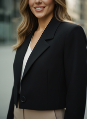 The Aria Cropped Blazer by Neesala Luxe