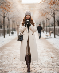 The Gia woolen coat by Neesala Luxe