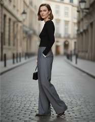 The Aurelia Elegant Wide-Leg Pants by Neesala Luxe
