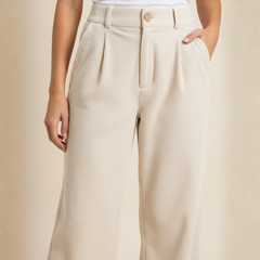 The Alina High-Waist Corduroy Pants by Neesala Luxe