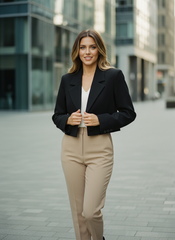 The Aria Cropped Blazer by Neesala Luxe