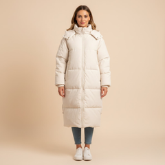 The Lena Long Puffer Coat by Neesala Luxe