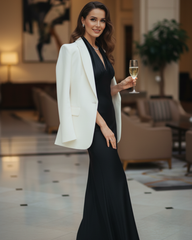 The Eliana Satin Long Dress by Neesala Luxe