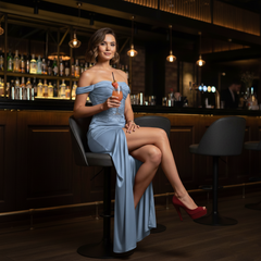 The Rachel Off-Shoulder Lace Gown by Neesala Luxe