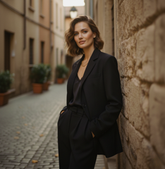 The Livia Black Blazer by Neesala Luxe