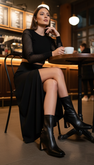 The Luxe Vintage Cotton Ankle Boots by Neesala Luxe