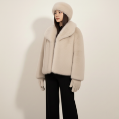 The Farah faux fur jacket by Neesala Luxe