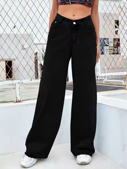 European Fashion Female Denim Pants — High Waist / Skinny / European Style