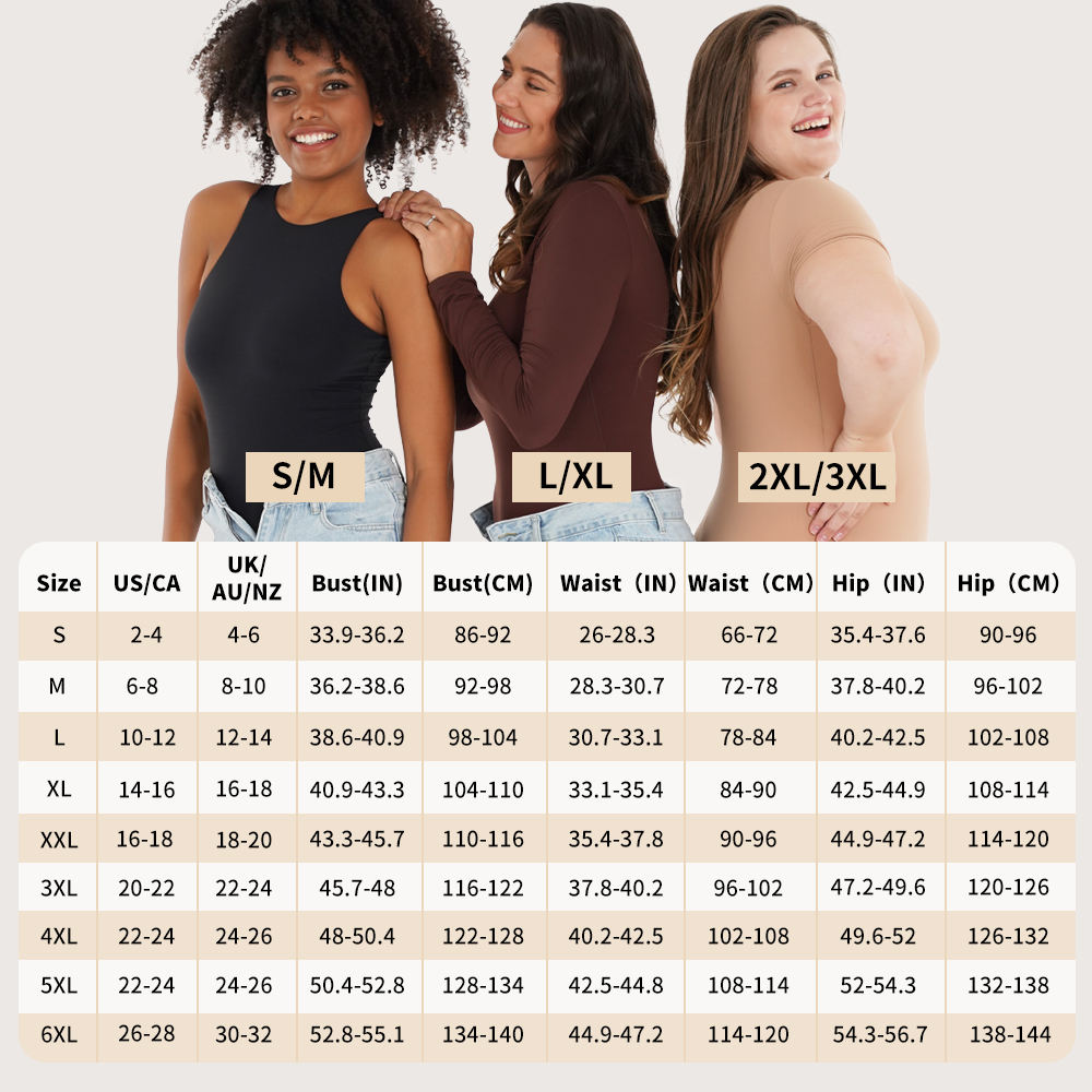 SSHAPER Logo Accepted Women’s Long Body Shaper / Slimming Bodysuit