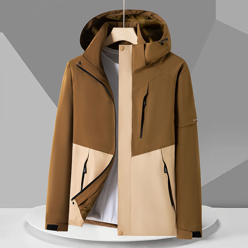 Men's 100% Nylon Trench Jacket – Lightweight & Water-Resistant