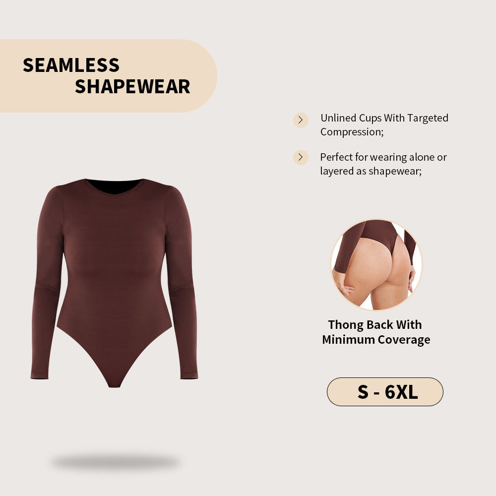 SSHAPER Logo Accepted Women’s Long Body Shaper / Slimming Bodysuit