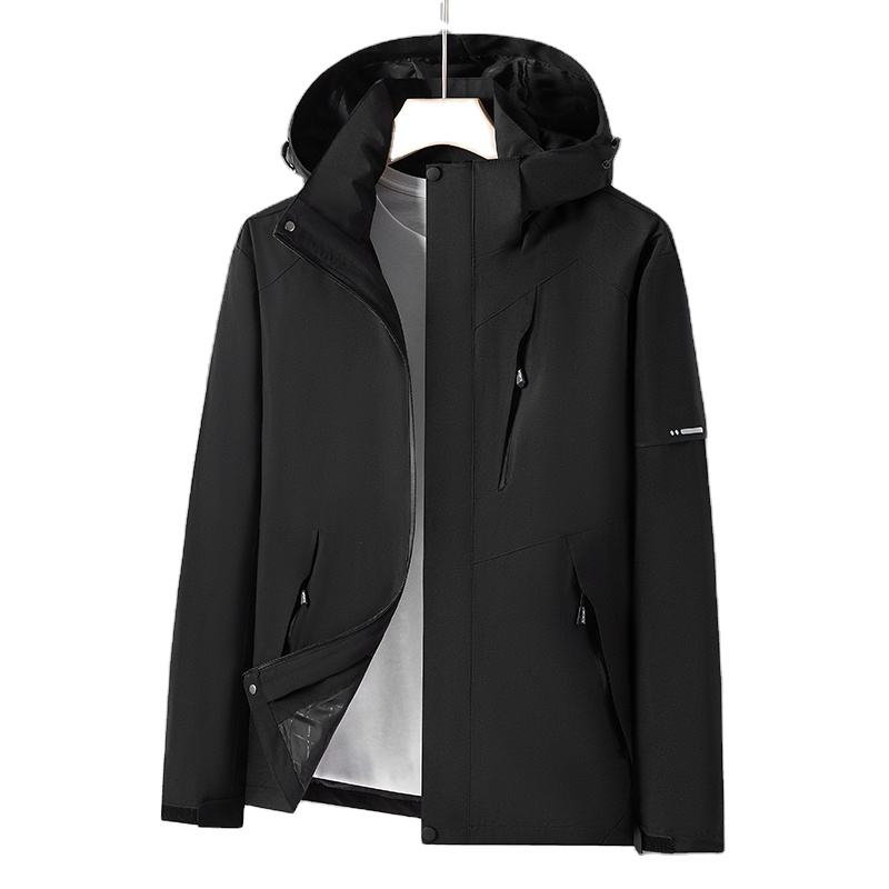 Men's 100% Nylon Trench Jacket – Lightweight & Water-Resistant
