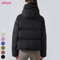High-Quality Thickened Warm Casual Outdoor Coat – 90% Duck Down Removable Hooded Waterproof Winter Jacket for Women