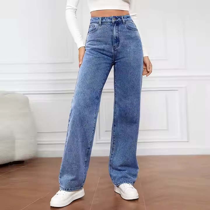 European Fashion Female Denim Pants — High Waist / Skinny / European Style