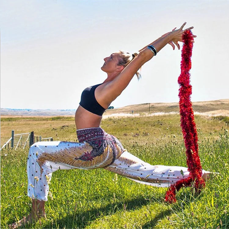 Peacock Yoga Pants - Thai Lantern Style Trousers