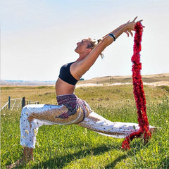 Peacock Yoga Pants - Thai Lantern Style Trousers