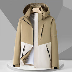 Men's 100% Nylon Trench Jacket – Lightweight & Water-Resistant