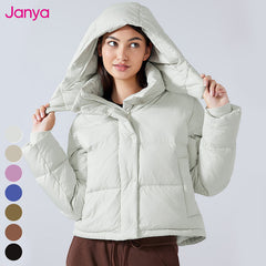 High-Quality Thickened Warm Casual Outdoor Coat – 90% Duck Down Removable Hooded Waterproof Winter Jacket for Women