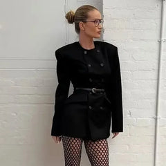 The Double-Breasted Black Blazer by Neesala Luxe