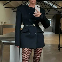 The Double-Breasted Black Blazer by Neesala Luxe