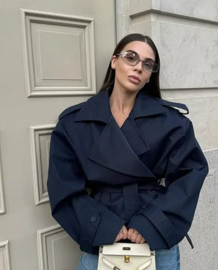 The Long Suede Overcoat by Neesala Luxe