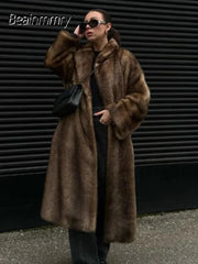 The Celeste Faux Fur Coat by Neesala Luxe