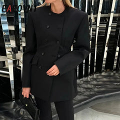 The Double-Breasted Black Blazer by Neesala Luxe