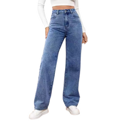 European Fashion Female Denim Pants — High Waist / Skinny / European Style