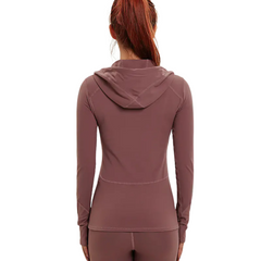 Women's Stretchy Zip-Up Long Sleeve Sports Jacket