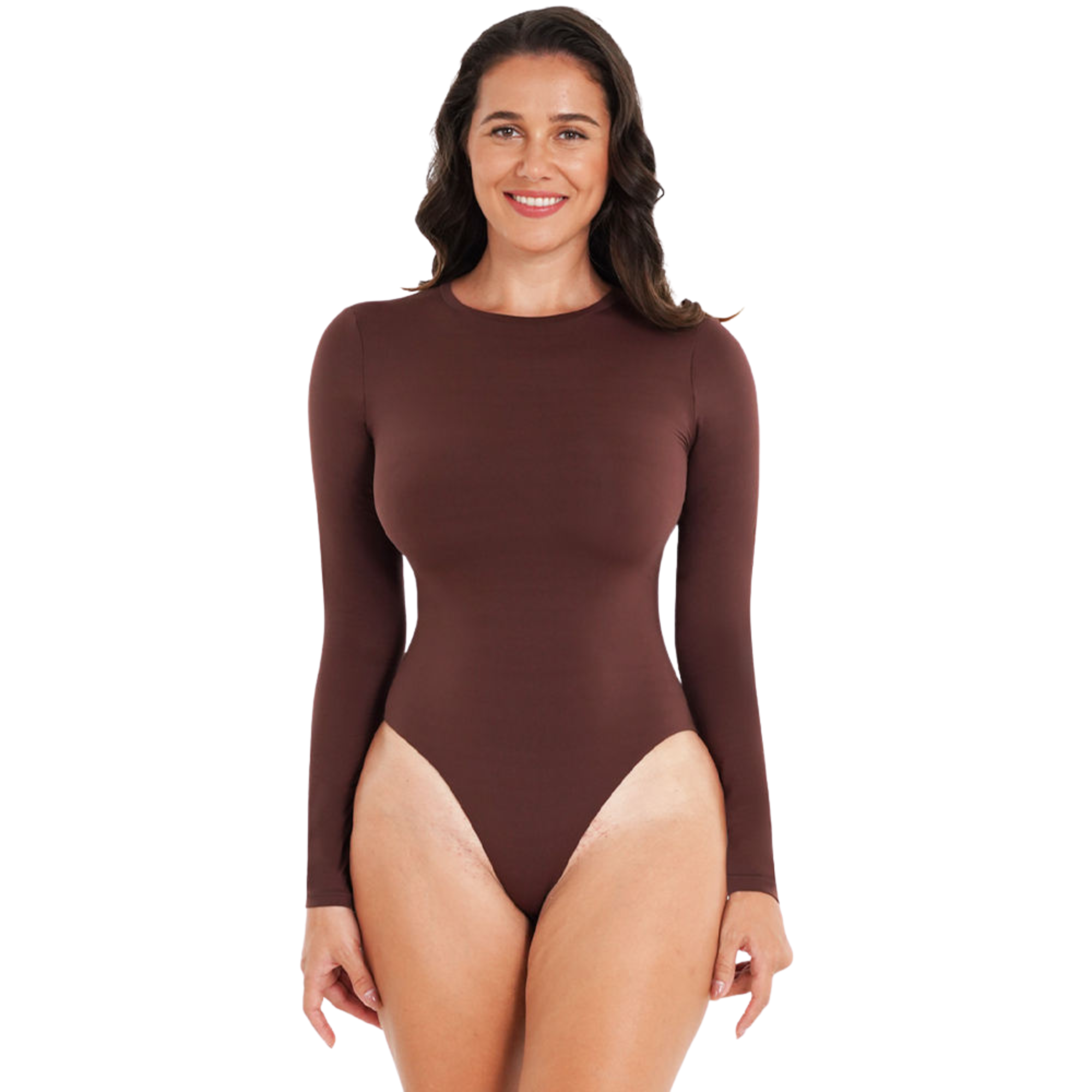 SSHAPER Logo Accepted Women’s Long Body Shaper / Slimming Bodysuit